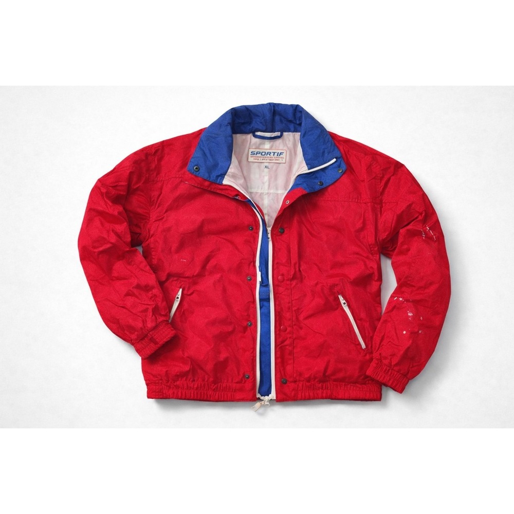 Vintage SPORTIF Ski Jacket – Red / Blue – XL – USA Made SkiCore - Grunge